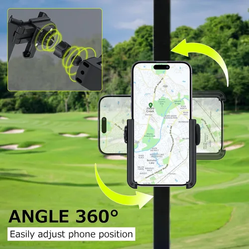 Miniatura 4 de BAYINBULAK Accesorios para soporte de teléfono para carrito de golf, negro