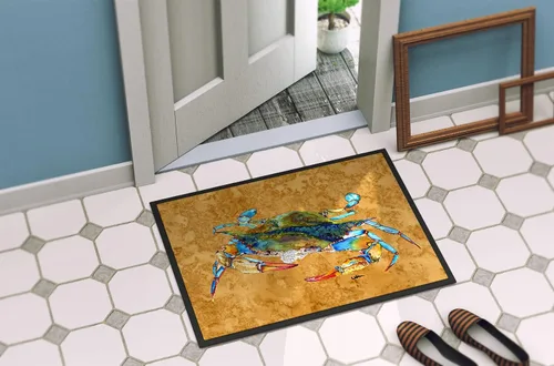 Miniatura 4 de Caroline's Treasures 8655MAT - Tapete de cangrejo de 18 x 27 pulgadas, tapete para puerta delantera, para interiores y exteriores, para entrada