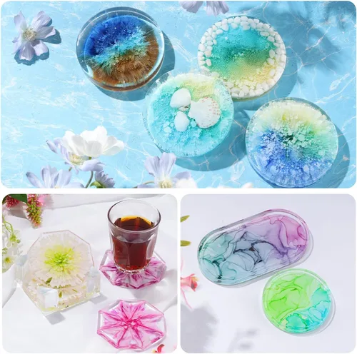 Miniatura 3 de Tinta de alcohol para resina epoxi LET'S RESIN - Juego de tinta de alcohol concentrada, 26 colores vibrantes a base de alcohol, tinta de resina