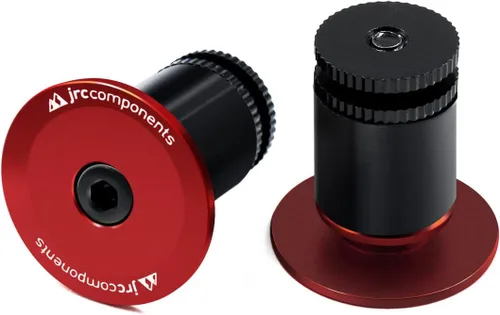 Miniatura 9 de JRC Components Tapones de aluminio para manillar de bicicleta Paquete de 2 tapones para manillar – Empuñaduras de barra Tapas de montaña