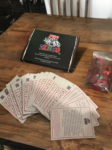 Miniatura 8 de Hip Hop, juego de bingo de música R&B, juegos de cartas para adultos, juegos familiares, tableros de bingo, diversión para la familia, diversión