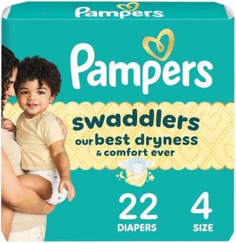 Miniatura 26 de Pañales Pampers Swaddlers, Talla 1 (8-14 libras), 198 unidades, absorbentes, mantiene al bebé seco y cómodo, pañal desechable seguro para la piel