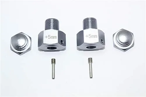 GPM Para Losi 1/6 Super Baja Rey 4X4 Desert Truck Piezas de actualización Adaptador hexagonal de rueda de aluminio (+0.197 in) - Juego de 6 piezas
