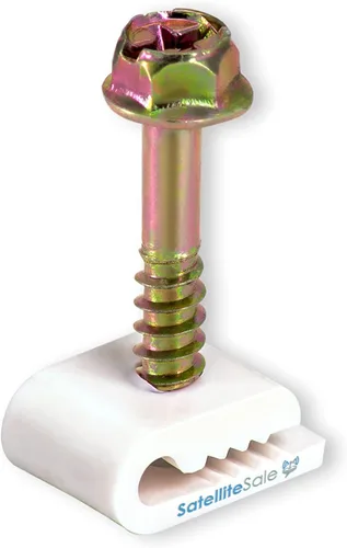 Miniatura 13 de SatelliteSale Clips redondos blancos de un solo clavo para Ethernet Coaxial Teléfono Cable TV Cable Gestión de Cable 100