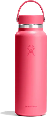 Miniatura 101 de Hydro Flask - Botella de agua de acero inoxidable aislada - Boca ancha con tapa flexible, sin derrame, a prueba de fugas y recargable de 40 oz Negro