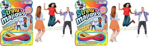 Miniatura 7 de Fun a Ton Long Cuerda de saltar china elástica para niños (1 cuerda de saltar de tobillo). Equipo de PE para escuela primaria y patio de recreo.