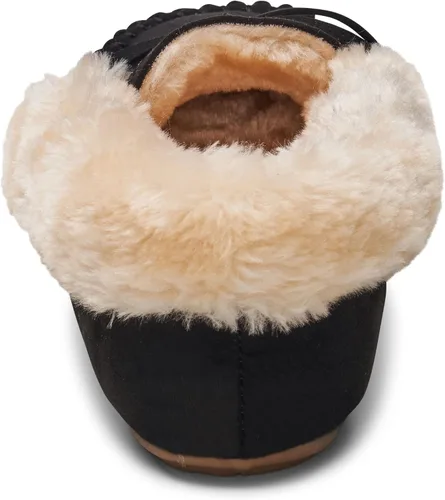Miniatura 6 de Alpine Swiss Leah - Pantuflas tipo mocasín de piel sintética para mujer