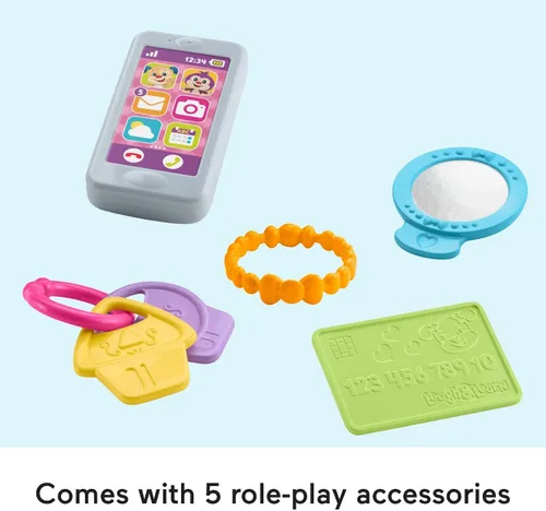 Miniatura 5 de Fisher-Price Laugh & Learn My Smart Purse, rosa, juguete musical para bebé