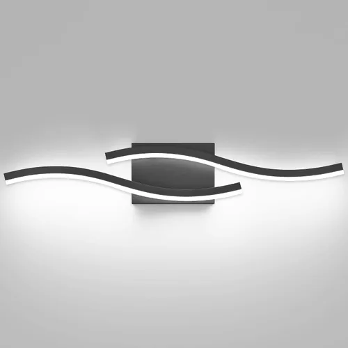 Miniatura 11 de PRESDE Lámpara LED de Tocador de Baño de 24", Moderna Luminaria de Barra de Pared Negra Sobre Espejo Regulable 3CCT