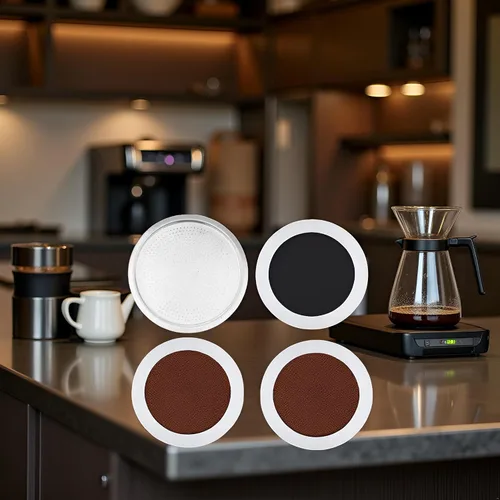 Miniatura 4 de Aislor Junta de repuesto y filtro para cafeteras mini express, 4 juegos de 12 tazas