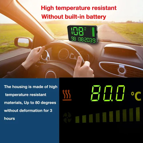 Miniatura 4 de Kingneed - Pantalla original universal de GPS con velocímetro y odómetro digital para automóvil, la velocidad aparece en entalla en millas por hora