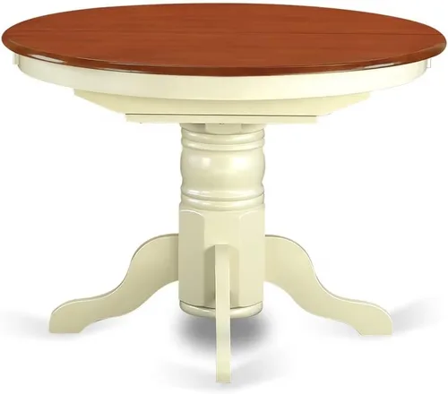 Miniatura 6 de East West Furniture AVAT5-WHI-W - Juego de comedor de 5 piezas que incluye una mesa de comedor ovalada con hojas de mariposa y 4 sillas de cocina