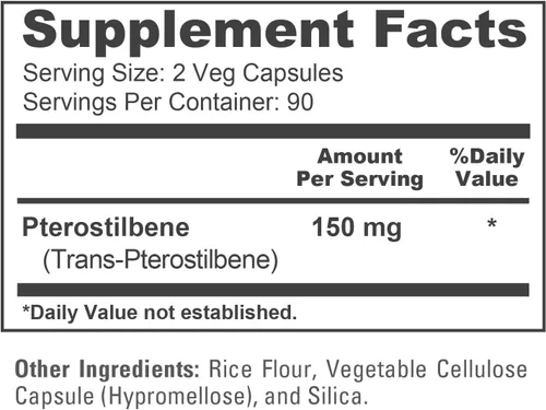 Miniatura 4 de NusaPure Pterostilbeno 150mg 180 cápsulas vegetales (sin OMG y sin gluten)