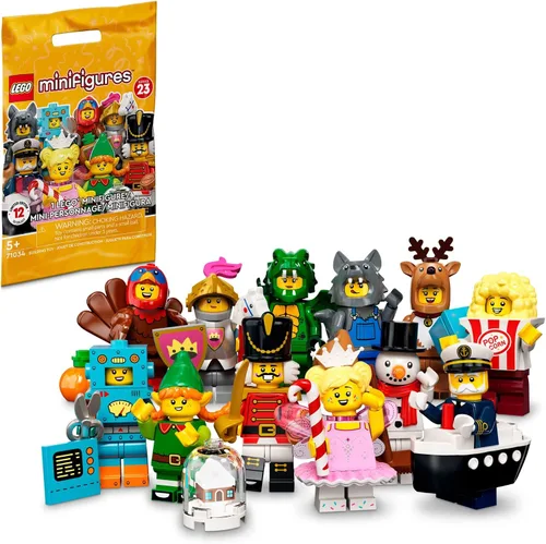 LEGO Minifiguras Serie 23 71034 - Juego de juguetes de construcción de edición limitada; Regalo imaginativo para niños, niñas y niños a partir de 5