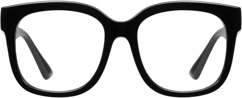 Miniatura 17 de JIM HALO Gafas de luz azul extragrandes para mujer, gafas de luz azul con montura cuadrada y gruesa para computadora, reducen la fatiga ocular