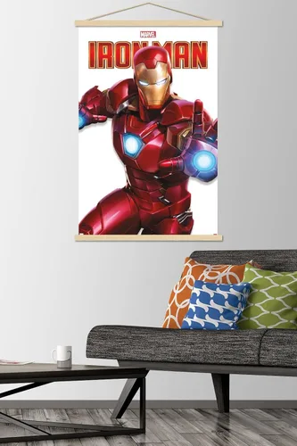 Miniatura 2 de Trends International Marvel Comics - Póster de la serie Iron Man con marco magnético