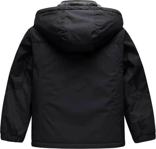 Miniatura 2 de CREATMO US Chaqueta de esquí impermeable para niño, abrigo de nieve cálido para invierno, resistente al viento, chaqueta de lluvia para snowboard
