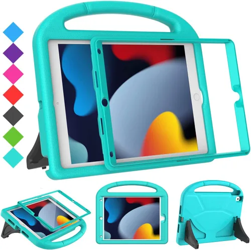 Miniatura 9 de SUPLIK Funda para niños para iPad de 9ª/8ª/7ª generación, 10.2 pulgadas 2021/2020/2019 con protector de pantalla, duradera a prueba de golpes