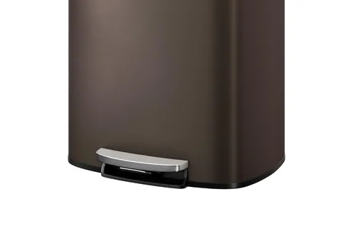 Miniatura 8 de Garvee Cubo de basura de metal para cocina de 13 galones / 50 L con tapa, bote de basura grande a prueba de óxido para cocina, cubo de basura