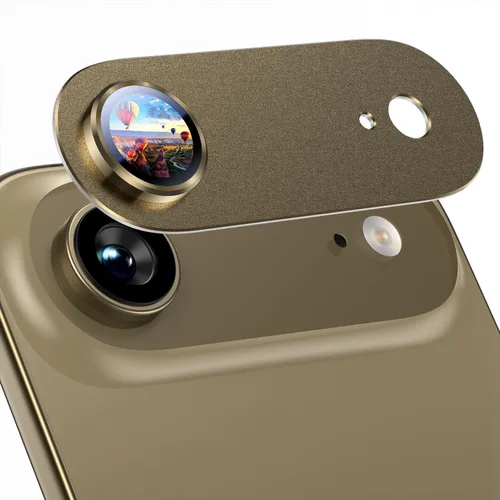 Miniatura 53 de Uyiton Compatible con iPhone 17 Pro Protector de Lente de Cámara - [No Fácil de Romper][Fuerte Adsorción][Compatible con Fundas] Cubierta de Titanio