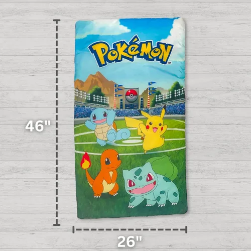 Miniatura 3 de Pokémon Anime Kids - Juego de 2 bolsas para dormir y bolsa de dormir y bolsa de dormir para niños, 46 pulgadas de largo x 26 pulgadas de ancho