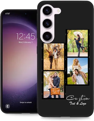 Miniatura 21 de Funda personalizada para Samsung Galaxy S23 Ultra con nombre de foto y texto - Funda suave y fina para teléfono móvil S 23 Ultra (negra) de 6.8