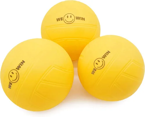 Miniatura 2 de Spike - Pelotas de repuesto (paquete de 3 con bomba), bolas extra de juego de red redonda, mini voleibol, pelota de playa, pelota de juego