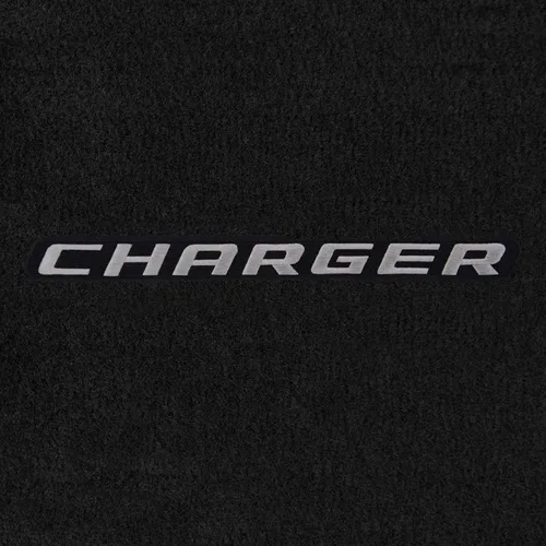 Miniatura 2 de Lloyd Mats Alfombrillas de piso de ajuste personalizado para Dodge Charger RWD 2011-2023 LogoMat Juego de 2 piezas Carbón