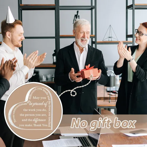 Miniatura 7 de Geelin 12 piezas de regalo de agradecimiento para profesores, agradecimiento por el texto en inglés "Thank You May You Be Proud Coworker Employeee