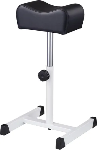 Reposapiés de pedicura, suave, tecnología de uñas, tatuaje, spa, refuerzo, altura ajustable, antideslizante, negro