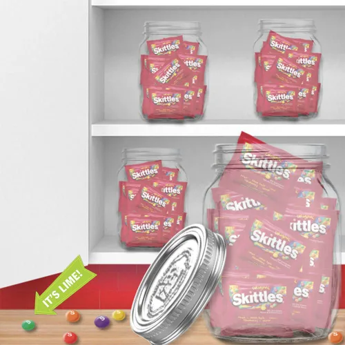 Miniatura 7 de SKITTLES Paquete a granel de caramelos masticables originales Fun Size, caja de 4 libras