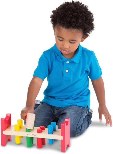Miniatura 8 de Melissa & Doug Juguete de madera con martillo Pound-A-Peg de lujo certificado FSC