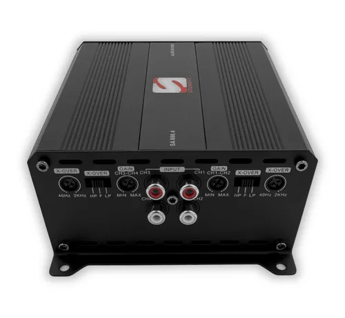 Miniatura 2 de Soundfy Amplificador de Audio Digital para Automóvil de 4 Canales, Amplificador Compacto Multicanal Clase D con Crossover y Fuente de Alimentación