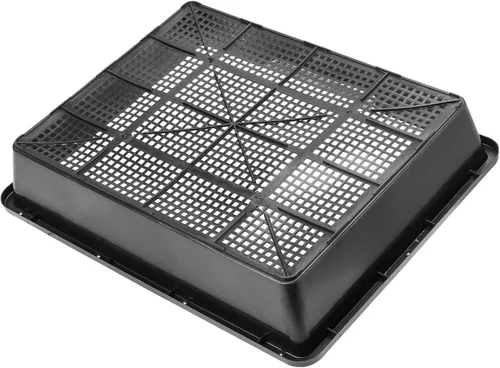Miniatura 4 de SINJEUN Paquete de 15 bandejas de malla para principiantes, bandeja de plástico de 15 x 12 pulgadas, bandejas de germinación de plantas de malla
