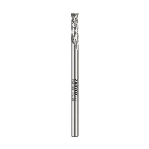 ZahyoX PRO - Broca de compresión en espiral CNC de 1/8 pulgadas, molino de extremo CNC de compresión hacia arriba y abajo, vástago de 1/8 pulgadas x