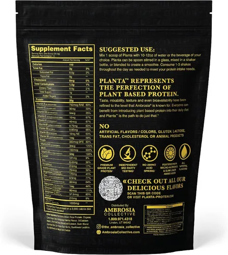 Miniatura 2 de Ambrosia Planta - Proteína prémium a base de plantas Apto para veganos y keto Sabores gourmet sin hinchazón ni malestar estomacal Sin gluten