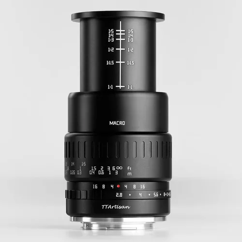 Miniatura 2 de TTArtisan Lente macro de 1.575 in F2.8 APS-C Lente de cámara de enfoque manual de aumento 1:1 para cámara Sony E Mount A6000 A6100 A6300 A6400 A6500