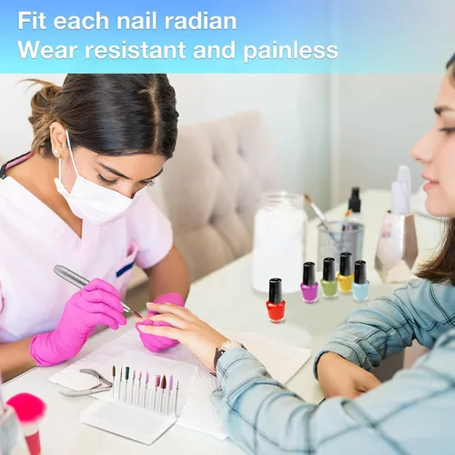 Miniatura 6 de Brocas de uñas de cerámica, dispositivo eléctrico de repuesto para manicura, pedicura, molino de pulido, cortador de limas de uñas11