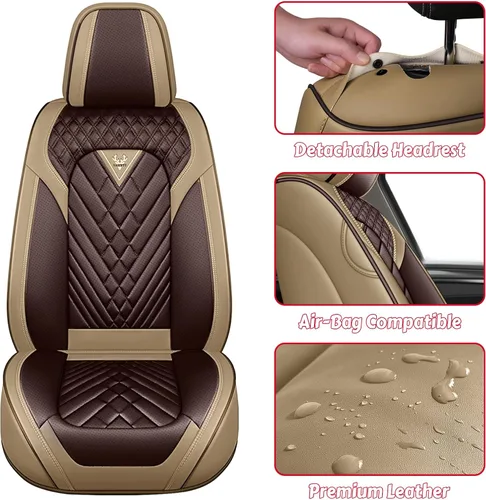 Miniatura 4 de Juego completo de fundas de asiento de automóvil Toyota Tundra, fundas de asiento de cuero para automóvil, función de curación del dolor muscular
