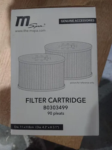 Miniatura 3 de CiYouc MSPA - 2 cartuchos de filtro de repuesto, accesorios para bañeras de hidromasaje, 90 modelos plisados, color blanco, talla única