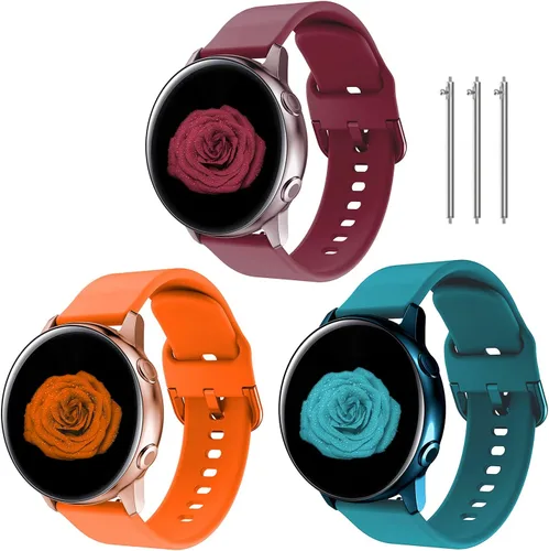 Miniatura 13 de Correa de reloj de 0.78 pulgadas compatible con Samsung Galaxy Watch 4 de 1.575 pulgadas/1.732 pulgadas, correa de reloj Galaxy Active 2 de 1.575
