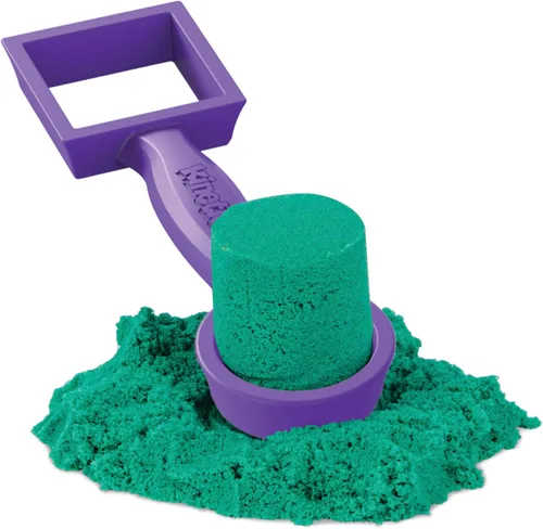 Miniatura 4 de Kinetic Sand, Ultimate Sandisfying Set con arena de juego de 2 libras (rosa, amarillo y verde azulado), 10 herramientas y moldes, juguetes