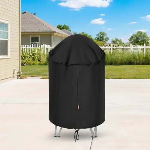 Miniatura 6 de Arcedo Funda redonda para ahumador de 30 pulgadas, cubierta vertical de carbón para ahumador, cubierta de cúpula de parrilla eléctrica
