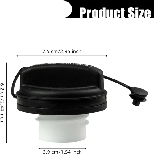 Miniatura 2 de Tapa de combustible, tapa de gasolina GT364 para Chevrolet Cruze 2012-2019, Chevrolet Cruze Limited Malibu 2016-2019, Buick Cascada 2013-2017, Buick