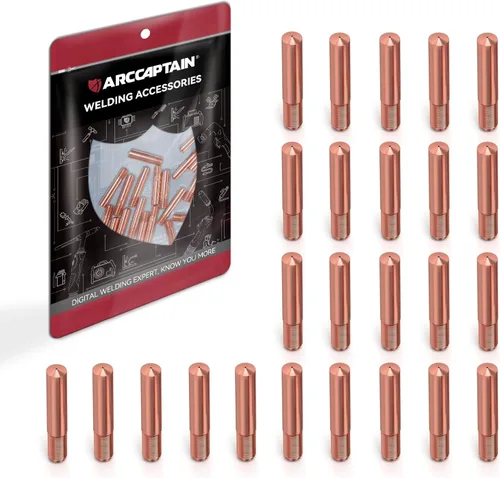 Miniatura 9 de ARCCAPTAIN para Miller M-25/40 pieza de soldador de 0.035 pulgadas, boquilla de punta de contacto, difusor de pistola de soldadura MIG, kit