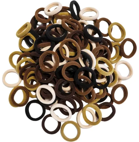 Miniatura 9 de Cintas elásticas para el pelo de bebé, bandas elásticas para el pelo pequeñas para niñas, bandas elásticas para coletas (multicolor)