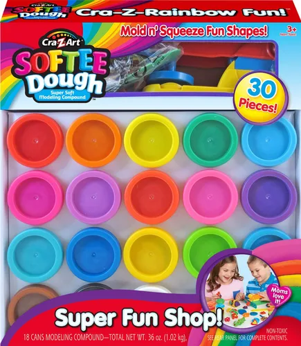 Miniatura 2 de Cra-Z-Art Super Rainbow Softee Masa Juego de Colores (30 Piezas)