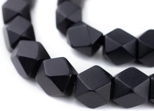 Miniatura 63 de TheBeadChest - Cuentas de madera de cubo sin esquinas azul azul: cuentas orgánicas naturales de corte de diamante de 0.787 in para la fabricación