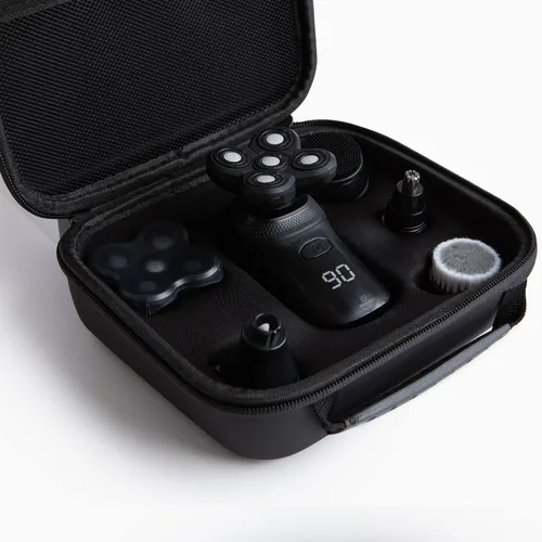 Miniatura 4 de Groomie BaldiePro - Funda de viaje negro Kit de afeitado organizador de viaje para hombres Elegante funda rígida portátil para llevar sobre