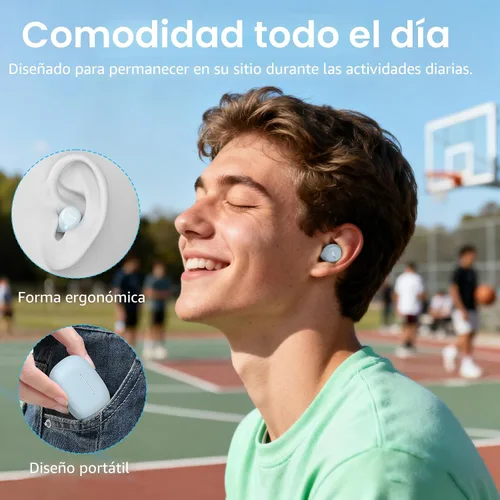 Miniatura 3 de TOZO Auriculares inalámbricos A1 Bluetooth 5.3 de peso ligero en el oído IPX5 Auriculares impermeables 2 micrófonos para llamadas AI, auriculares
